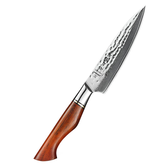 HEZHEN 5 Inches Utility Knife 73 Layers Powder Steel Damascus Steel Kitchen Slice Knives For Meat Cook Accessories
