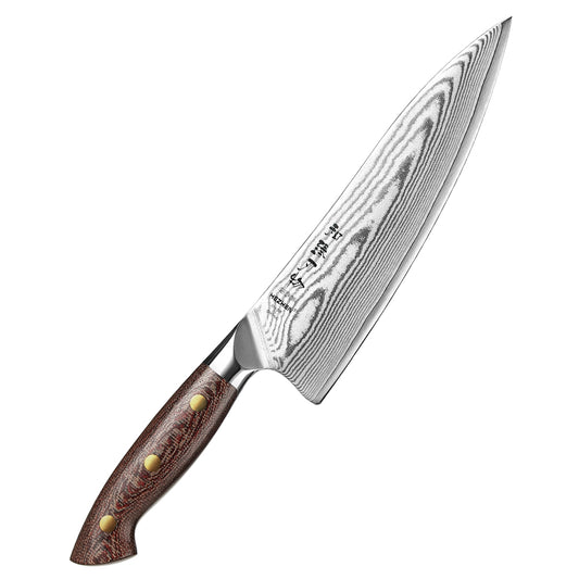 HEZHEN 8.2 Inches Damascus Chef Knife/Kitchen Knife/Cooking Knife