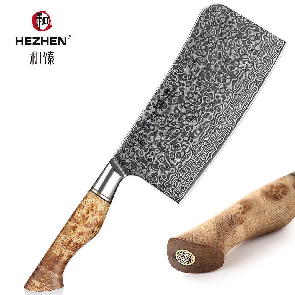 HEZHEN 7 PCS Damascus Steel Kitchen Knives Set Japanese Style Damascus 67  Layers Stainless Steel Knife Ultra Sharp Cooking Tools - AliExpress