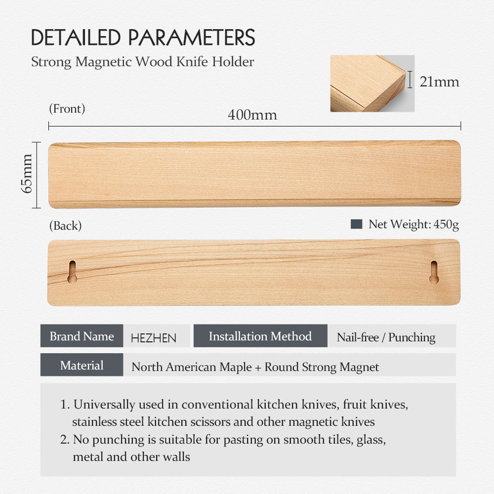 Hezhen Magnetic Knife Holder
