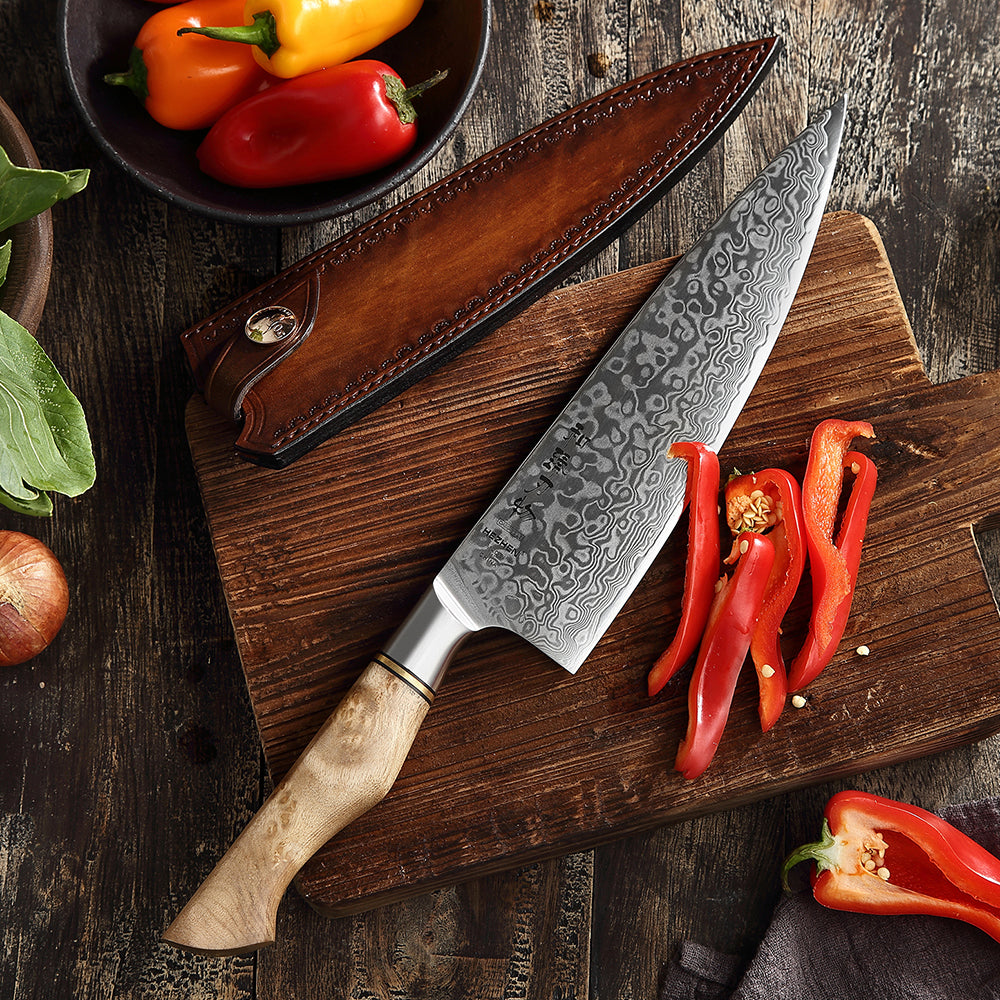 HEZHEN 8.3 Professional Chef Knife 67 Layers Damascus Steel Super Cook Knife Razor Sharp Japanese Core Blade Kitchen Knife