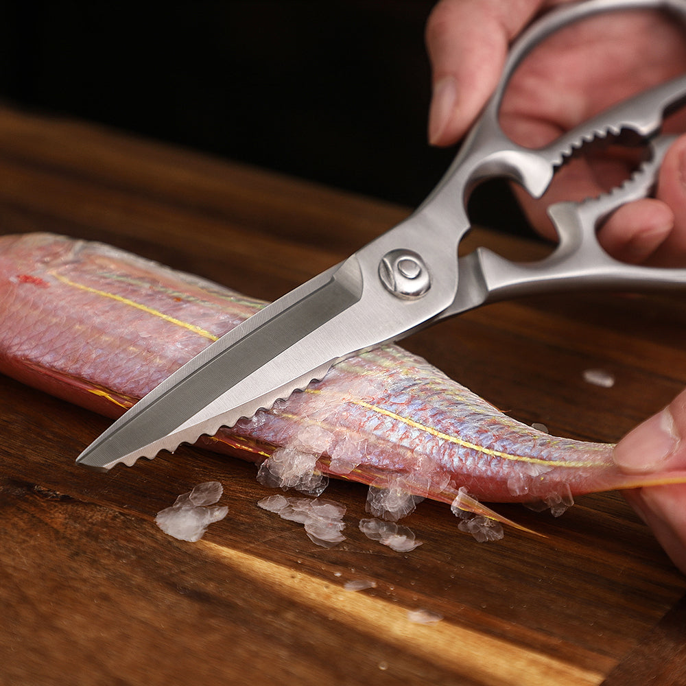 HEZHEN Kitchen Scissors Walnut Shears