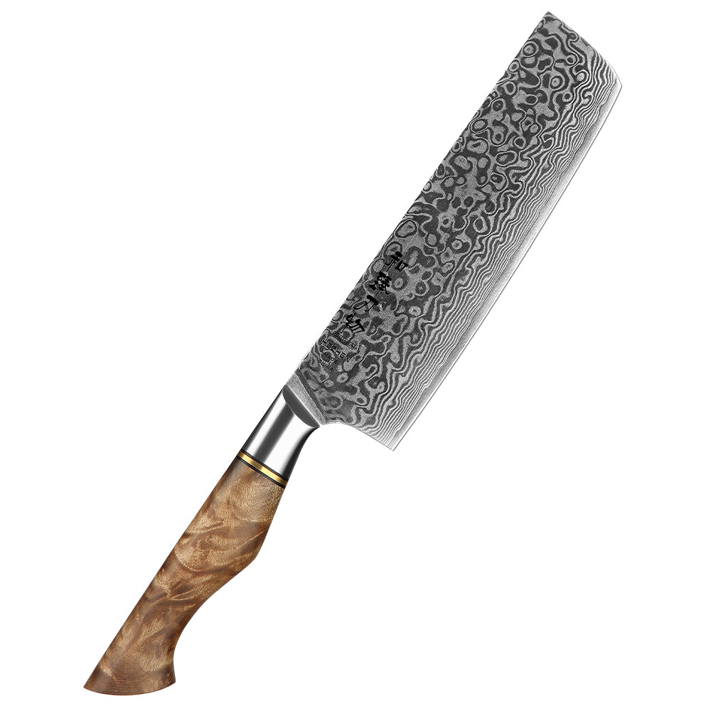 HEZHEN 7 inch Nakiri Knife Real 67 Layer Damascus Super Steel Super Cook Knife Cut Meat Fish vegetable Sharp Blade Kitchen Knife