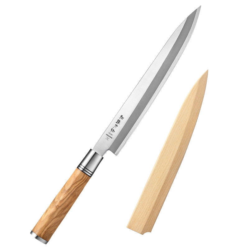 HEZHEN 24cm Japanese Sashimi Knife X7Cr17MoV Forged Steel  Ultra-Sharp for Sashimi & Precision Cutting