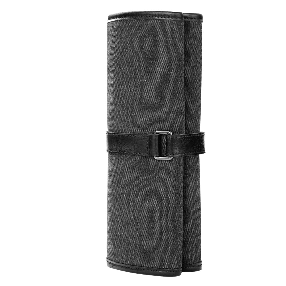 HEZHEN Microfiber Leather + Thickened Canvas  Chef Knife Roll Knife Storage Bag Kitchen Utensils