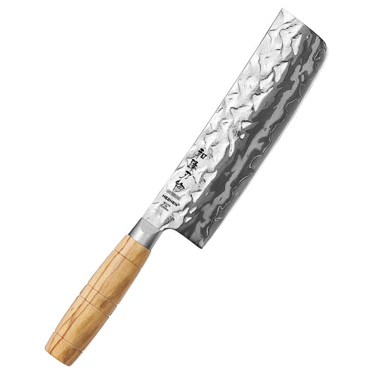 HEZHEN 9 Layer Forged Damascus 7.1“ Nakiri Knife, High Hardness 60±2HRC,For Daily Cooking