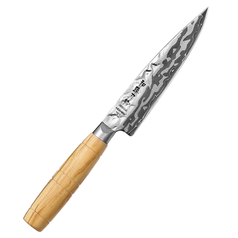 HEZHEN Multi‑Purpose 5.1 Inches Utility Knife 9‑Layer Damascus  – Compact & Sharp, Gifts & Personal Use
