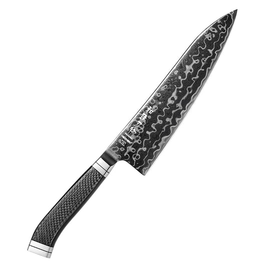 HEZHEN ZhiZhen Series BÖHLER M390 Powder Steel Chef Knife,New Craftsmanship,Pure Carbon Fiber Handle