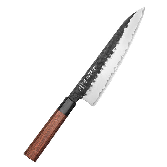 HEZHEN 8.5 Inches Chef Knife Stainless Steel Kitchen Cooking Knives Rosewood Handle With Gift Box Three-layer Composite Steel