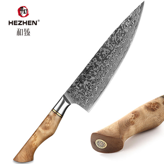 HEZHEN 8.3 Professional Chef Knife 67 Layers Damascus Steel Super Cook Knife Razor Sharp Japanese Core Blade Kitchen Knife