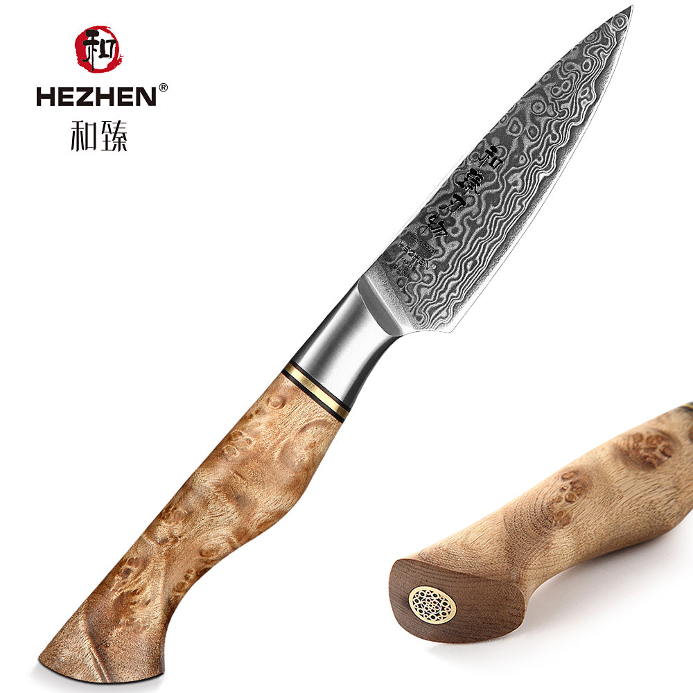 Grandsharp 3.5 Inch Damascus Steel Paring Knives High Carbon Stainless  Steel Kitchen Chef Peeling Cutting Knife Cooking Tools