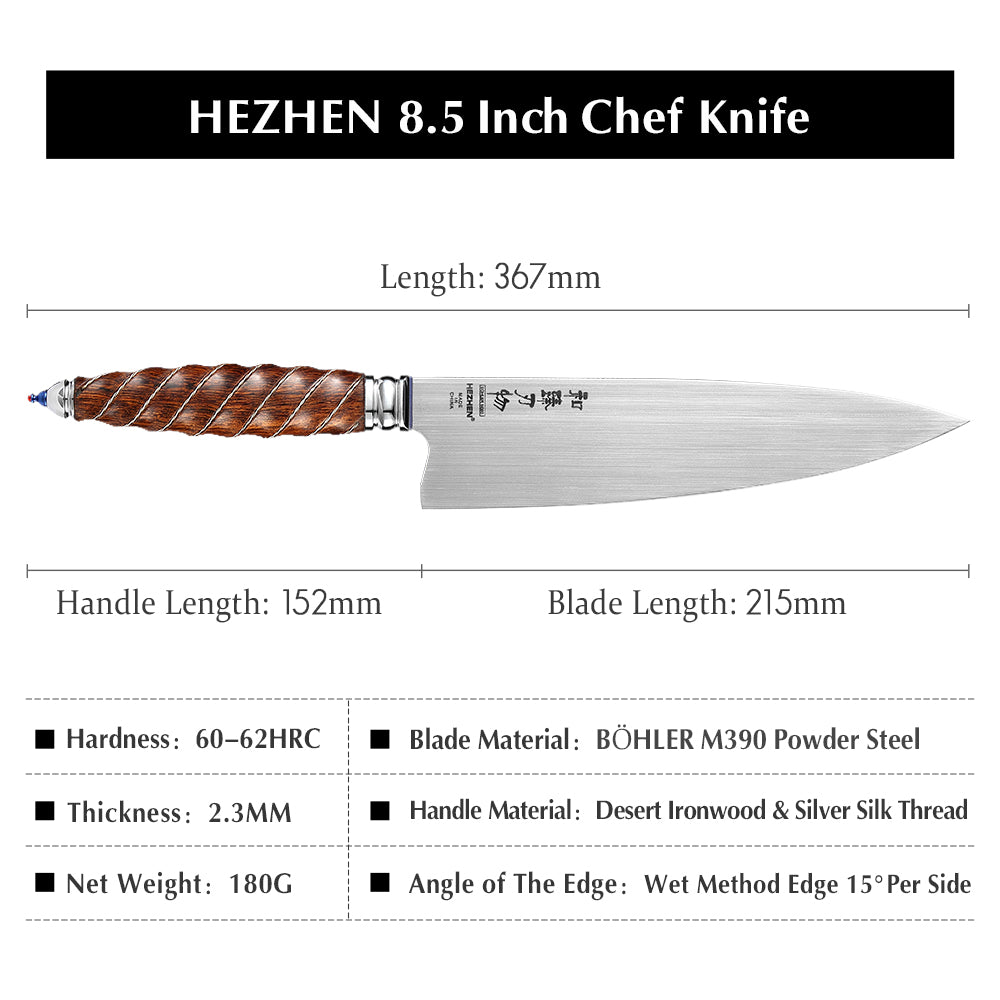 High Quality Kitchen Chef Knife Set M390 Powder Steel With Luxury Desert  Ironwood Handle Super Sharp Kitchen Knives Gift - Buy High Quality Kitchen  Chef Knife Set M390 Powder Steel With Luxury