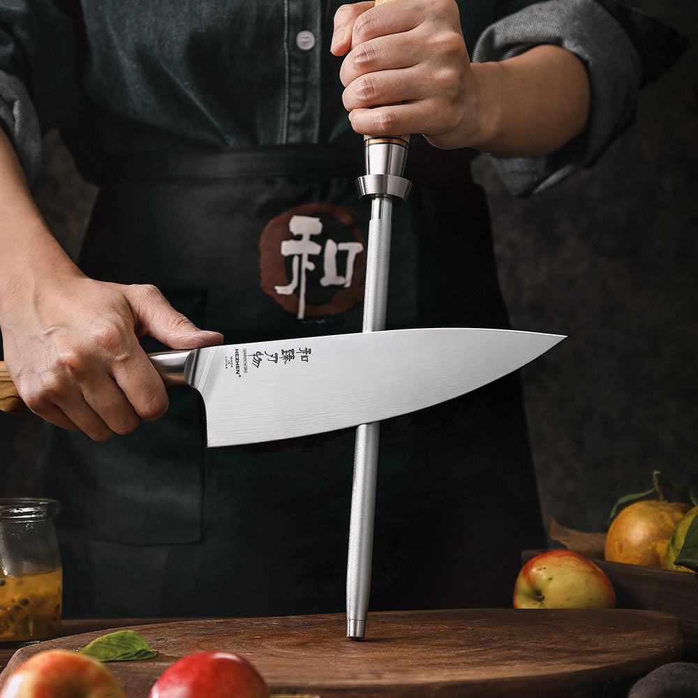 HEZHEN Sharpener Rod Knife Sharpener High-carbon Steel Emery Kitchen tool Long Lasting Sharpness
